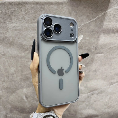 Matte Magnetic Translucent  Wireless Charge Phone Case For iPhone 17 Air 16 15 14 13 12 11 17 Pro Max Magsafe Must-Haves  Cover