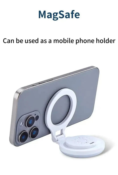 Magsafe Magnetic Phone Fill Light Portable Selfie Beauty Light Mini Stand for Mobile Phones