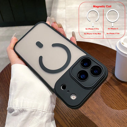 Magnetic Case for iPhone 17 Pro Max 17 Air Cover Matte Clear Shockproof Mag-safe Charge Camera Protector Lens Film Shell Fundas