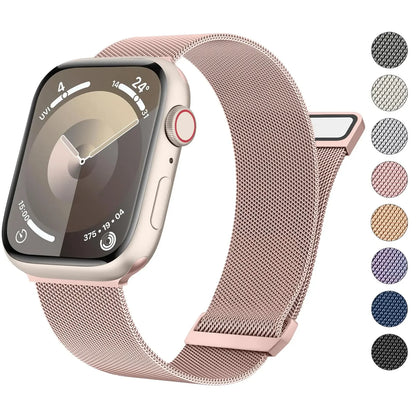 Milanese Loop for apple watch band 44mm 45mm 40mm 41mm 46-42mm pride bracelet iwatch series 9 8 7 6 SE 5 4 10 ultra 2 49mm strap