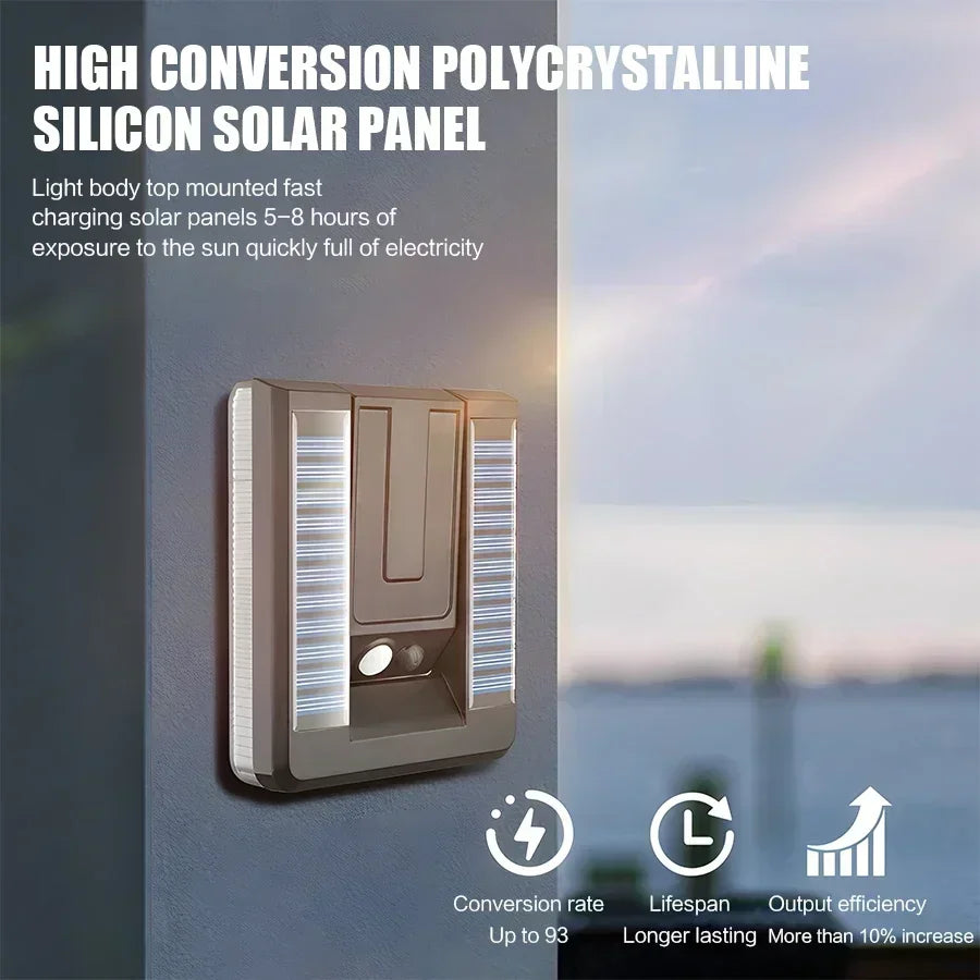 Foldable LED 120° Solar Light Outdoor Wall Lamp Waterproof Spotlights Lamp Motion Sensor Solar 3 Modes Street Light Garden Decor