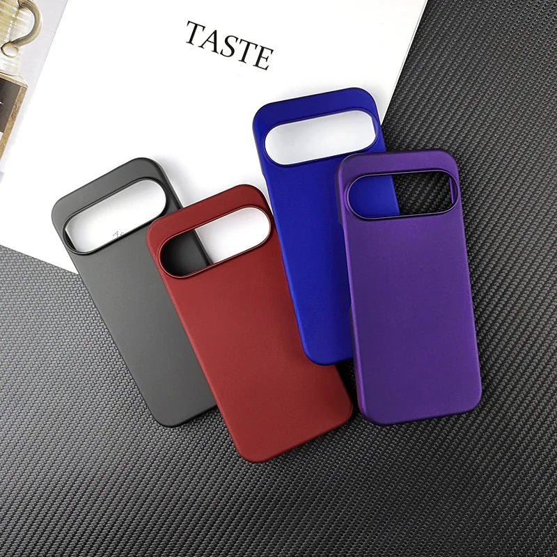Slim Matte PC Case for Google Pixel 9A 9 Pro XL 8 7 Pro Solid Color Shockproof Cover for Google 5 XL 6 Pro Pixel 6A 7A 8A