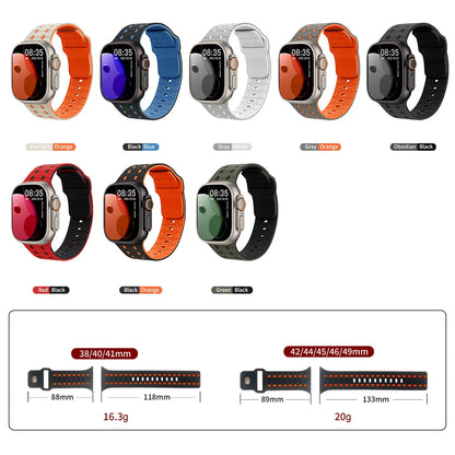 Silicone band For Apple watch Strap 46mm 45mm 41mm 44mm 49mm 40mm 38 42mm bracelet correa iwatch Series 10 9 8 7 6 5 3 SE Ultra