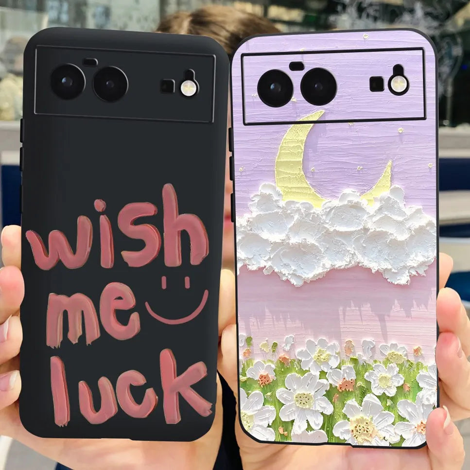 For Cover Google Pixel 6 Case Cute Cat Cartoon Bumper Back Shockproof Soft TPU Case For Google Pixel 6A 6PRO Pixel 6 Phone Cases