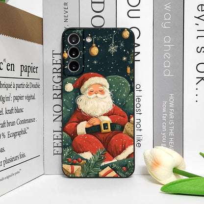 Merry Christmas Tree Santa Claus Pattern Phone Case for Google Pixel 9A 8A 7A 6A 7 PRO 8 9 Pro XL 5G Shockproof Soft Back Covers