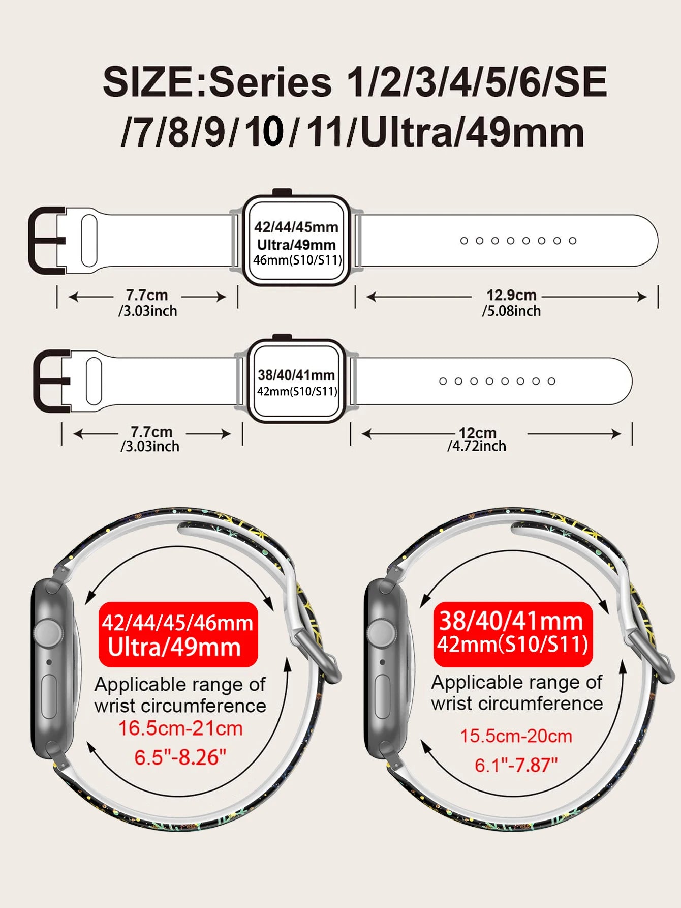 Christmas Golden Snowflakes For Apple Watch Band 45 mm 44 40 41 38 42mm Bracelet iWatch Series 7 6 3 se 8 9 10 11 Ultra 3 49 mm
