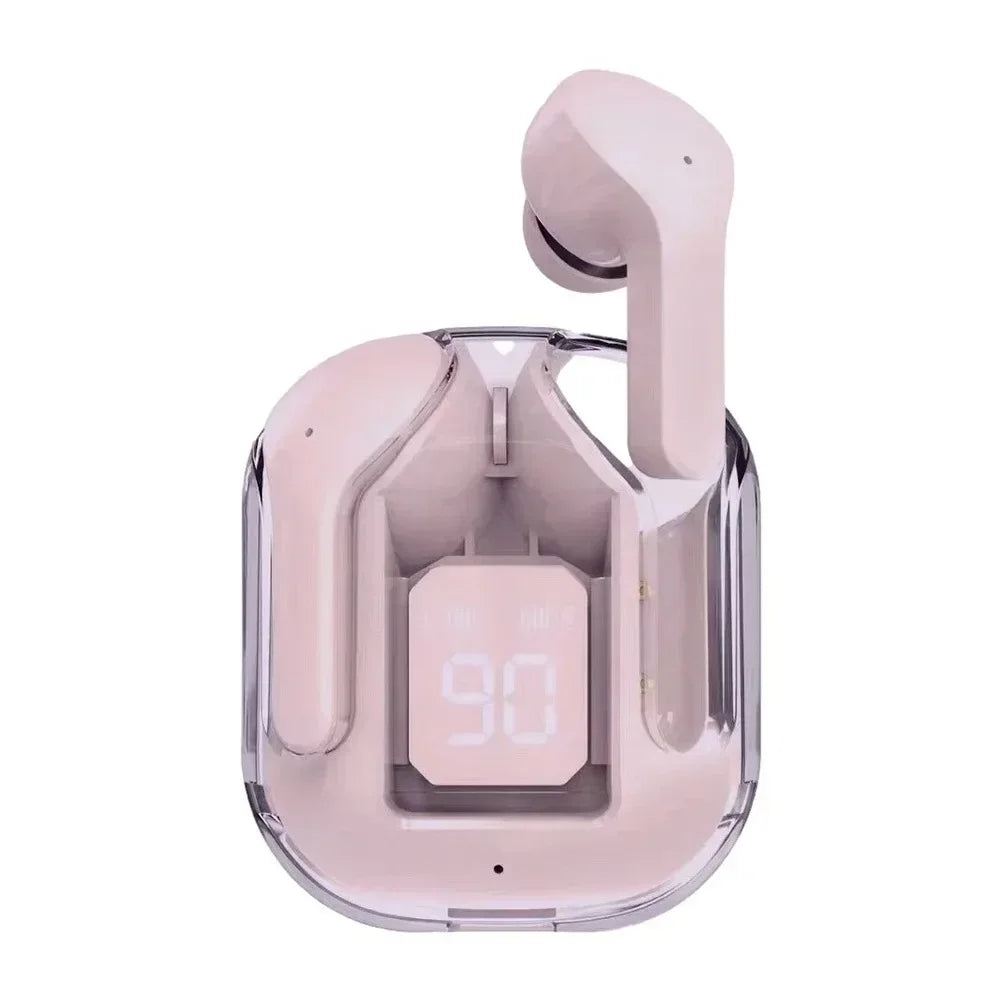 True Wireless Bluetooth Headset Transparent Design with LED Digital Display Stereo Sound TWS Earphones for Sports Working-Air 31