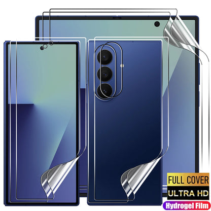 Flexible Hydrogel Film for Samsung Galaxy Z Fold 7 HD Clear Front Back Full Cover Screen Protectors for Samsung Galaxy Z Fold 7