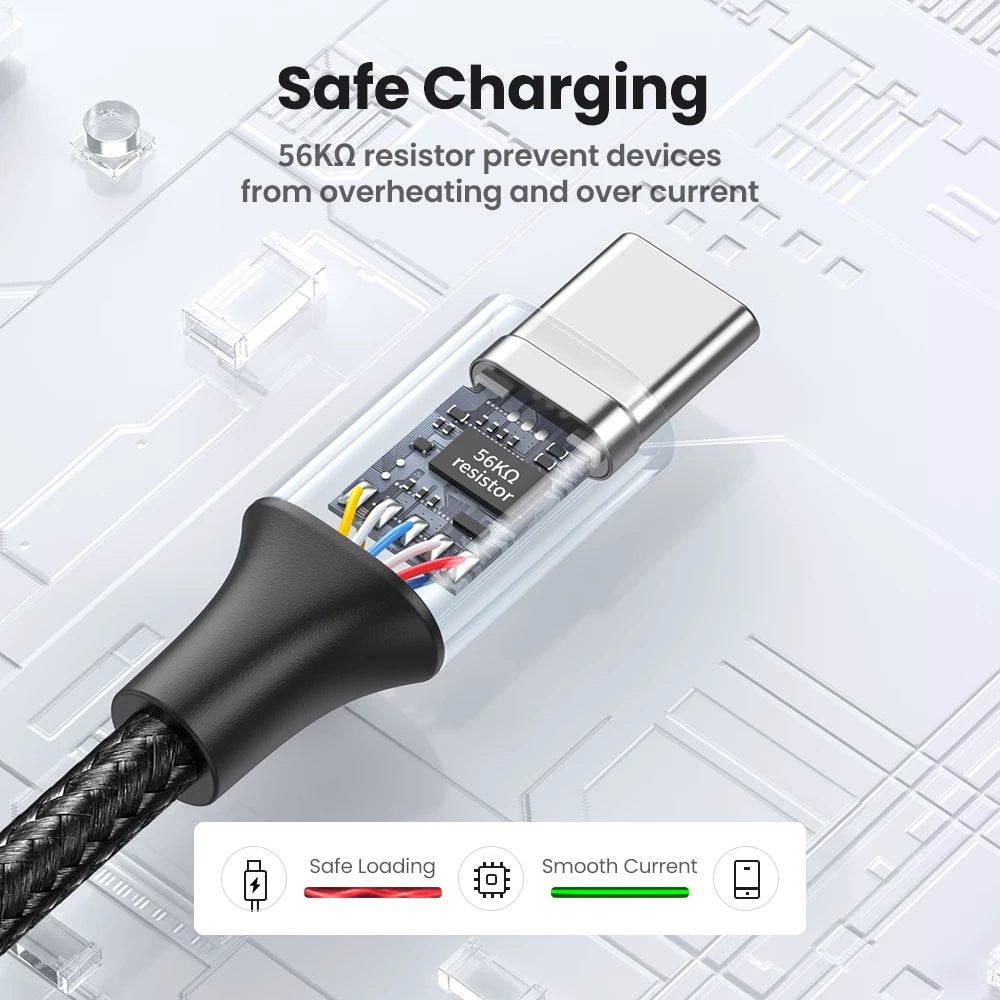 UGREEN 3A USB Type C Cable For Xiaomi Samsung Galaxy S24 Fast Charging USB Charging Data Cable 18W For iPhone 15 iPad Poco USB C - covers4phones