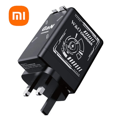 Xiaomi GaN120W Ultra Fast Charger With Retractable Type-C Lightning Cable Fast Charging Adapter For iPhone16 iPad Samsung Huawei