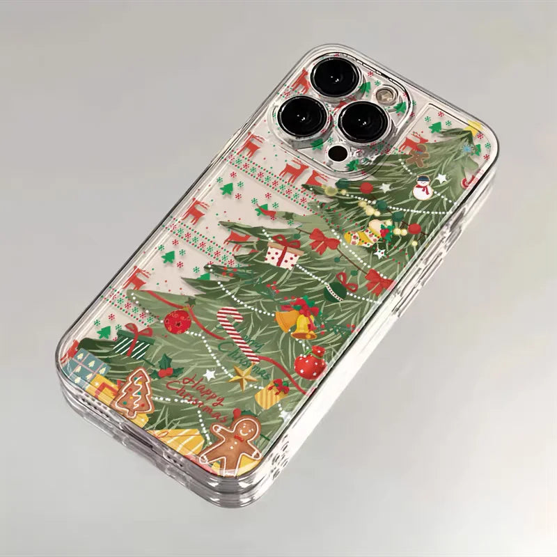 Christmas Tree Santa Claus Phone Case For Samsung Galaxy S25 FE S24 S23 Ultra S22 S21 S20 Plus S23 S24 FE A56 A36 A26 Soft Cover