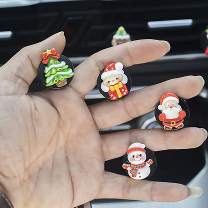 6-piece new Christmas car perfume clip car fragrance clip Christmas car fragrance decoration holiday gift