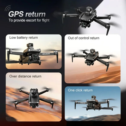 Original V198GPS Drone 4K Profesional FPV Brushless Laser obstacle avoidance Aerial Optical Foldable Quadcopter Mini 8K Dron