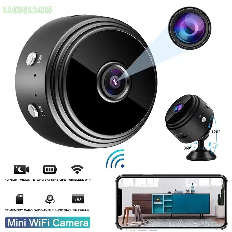 A9 WiFi Mini Camera Wireless Video Recorder WiFi 1080P HD Mini Voice Cameras SecurityMonitoring For nfants And Pets Smart Home