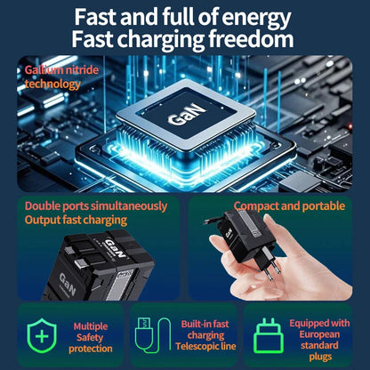 Xiaomi GAN 20W Ultra Fast Charger Type C Lighting PD 3.0 Mobile Phone Charging US/EU/UK Plug For iPhone Samsung Huawei Xiaomi