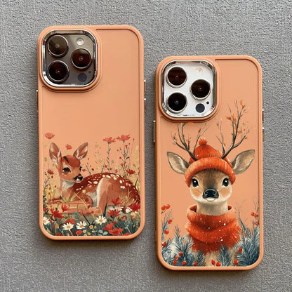 Christmas Santa Elk Silicone Phone Case For IPhone 12 13 11 Pro Max 14 15 16 Pro Max Plus XR XS X 7 8 SE2 Shockproof Back Cover