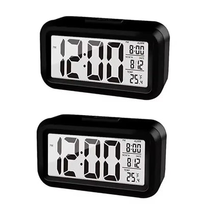 LED Digital Alarm Clock Backlight Snooze Data Time Calendar Desktop Multifunction Electronic Backlight Table Clock - covers4phones