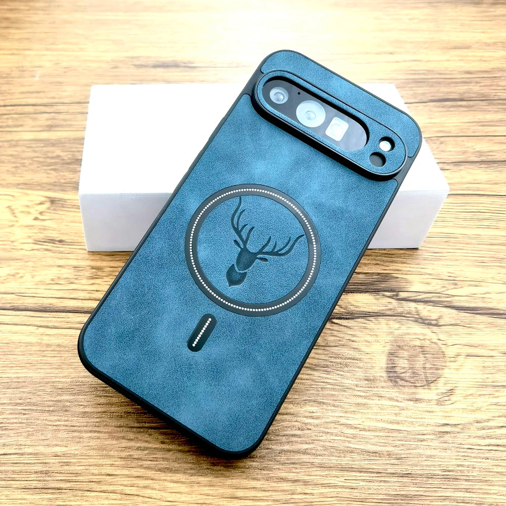 Luxury Faux Leather Case For Google Pixel 10 9 8 7 Pro XL A 9A 8A 7A 10Pro 9Pro 8Pro 7Pro ProXL Magsafe Wireless Charge Cover