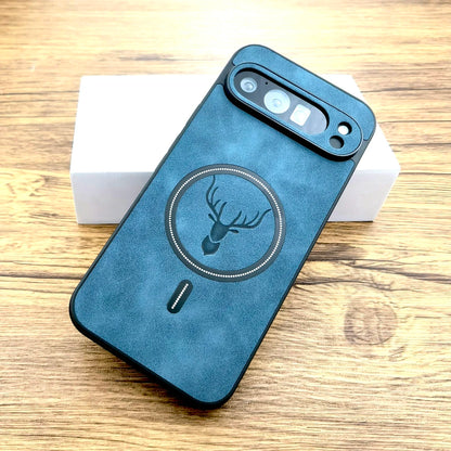 Luxury Faux Leather Case For Google Pixel 10 9 8 7 Pro XL A 9A 8A 7A 10Pro 9Pro 8Pro 7Pro ProXL Magsafe Wireless Charge Cover