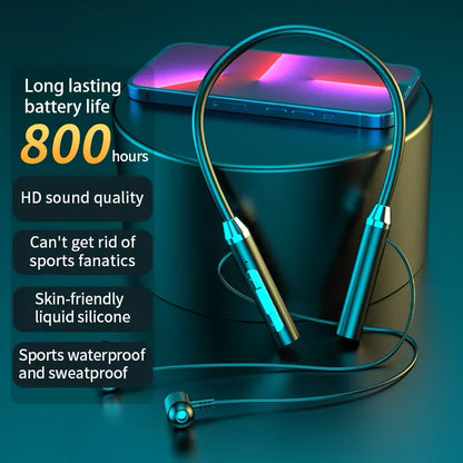 New Sport Neckband Earphone Wireless Headphone audífonos bluetooth inalámbrico Gaming LED Display ear buds for xiaomi huawei