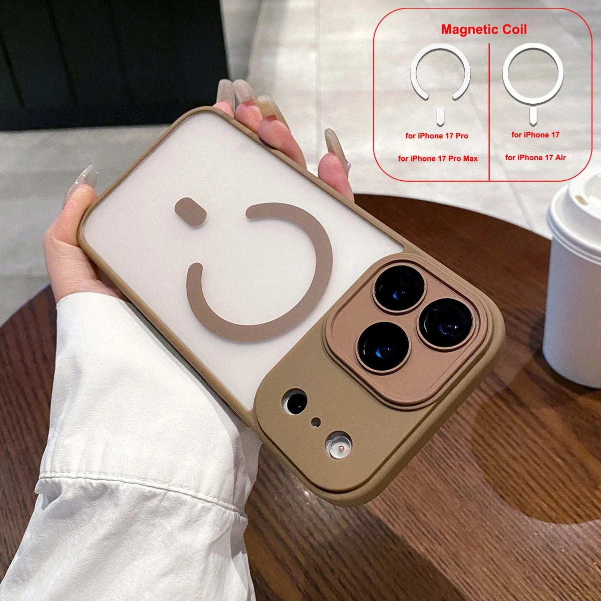 Magnetic Case for iPhone 17 Pro Max 17 Air Cover Matte Clear Shockproof Mag-safe Charge Camera Protector Lens Film Shell Fundas