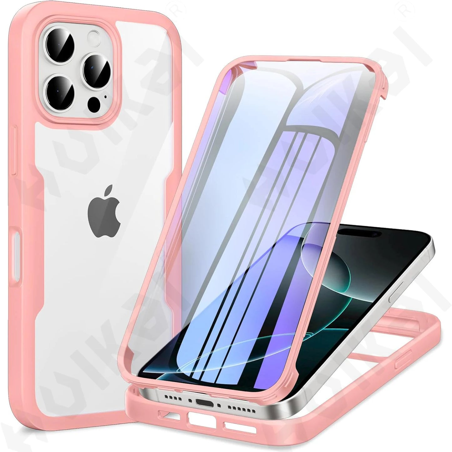 Case For iPhone 17 16 15 14 13 12 11 Pro Max Plus XS Max Plus 20245 360 Full Shockproof Silicone Screen Protection Phone Cover
