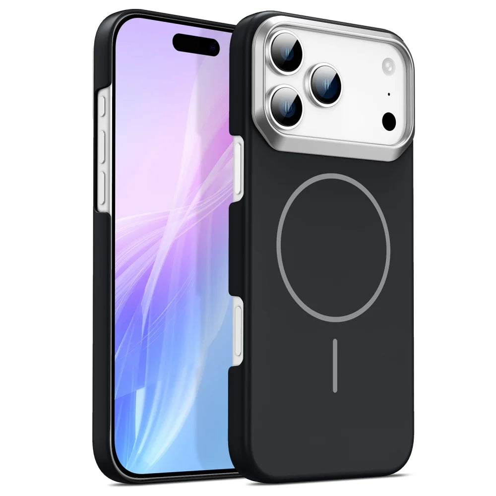 Luxury Razor Lens Matte Magnetic Case For iPhone 17 Air 16 15 14 Plus 13 12 11 Pro Max 16e 16Pro Shockproof Armor Phone Cover