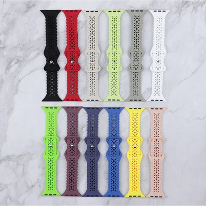 Silicone Sport Strap for Apple Watch Ultra Band 49mm 45mm 44mm 42mm 41mm 40/38mm Rubber Strap Bracelet Iwatch Series 8 7654 SE 3