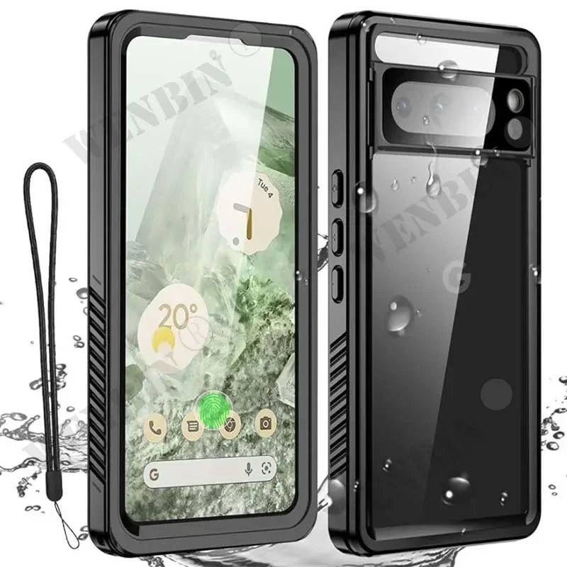 IP68 Luxury Waterproof Case Google Pixel 9 8 7 Pro XL 7A Snow Dust Shock Proof 360° Underwater IP68 Certified Cover