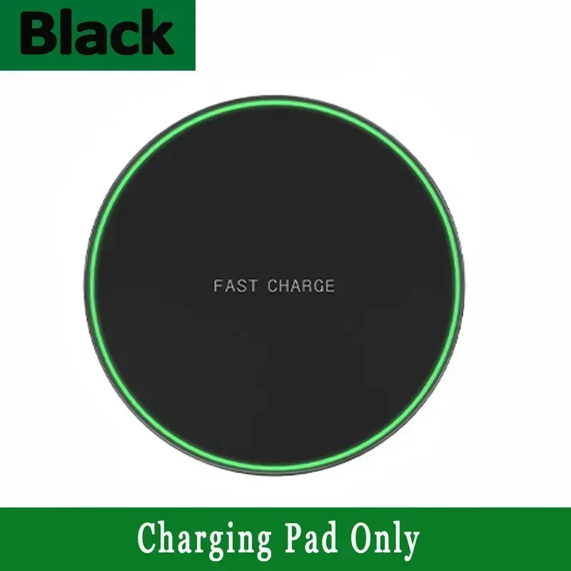 New Wireless Charger For iPhone 16 15 14 13 Pro Max Induction Fast Charging Pad Dock Station For Samsung S23 S22 Xiaomi Huawei