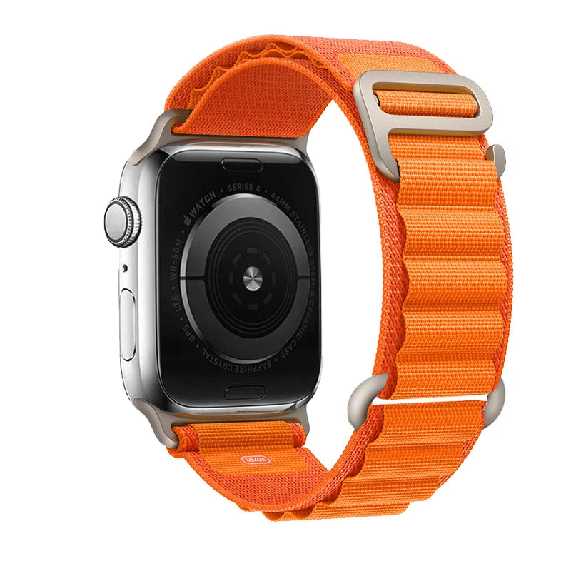 for Apple watch Straps 45mm 46mm 49mm 42mm iwatch Band 44mm 41mm 40mm Nylon Alpine bracelet correa Series 10 9 8 7 6 SE Ultra 2