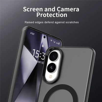 Magnetic Wireless Charge For Magsafe Case for Samsung Galaxy S23 FE S24 Plus S25 Ultra Edge Matte Translucent Cover