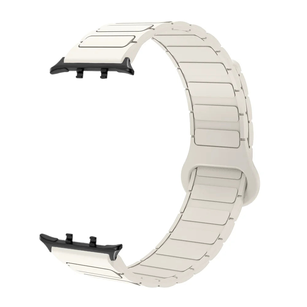 Armor Style Magnetic Wristband For Honor Watch 5 Quick Release Washable Breathable Silicone Sport Smart Watch Band Men Women