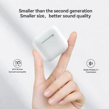 TWS Wireless Bluetooth Earphones Headphones HiFi Sound Low Latency Noise Reduction Dual Ear Canal Earbuds for smartphones