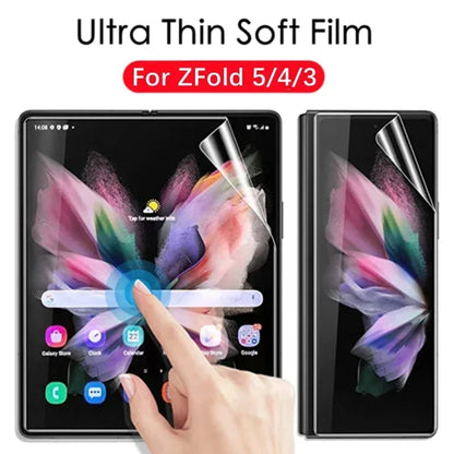 Hydrogel Film For Samsung Galaxy Z Fold 7 6 5 4 3 Front Back Screen Protector Tempered Glass Camera Lens Film for ZFold6 ZFold7
