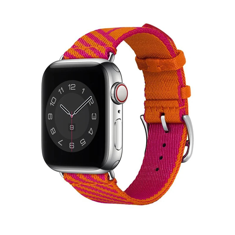 Jumping Single Tour Strap For Apple Watch 11 10 9 SE 3 45mm 41mm 46mm 40mm 42mm 44mm Woven Nylon Strap For iWatch Ultra 3 2 49mm