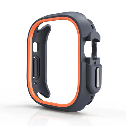 TPU Case+Silicone Strap for Apple Watch Band Ultra 49mm Sport Band for Iwatch Series10 9 8 7 6 SE 5 4 46mm 45mm 44mm 41 40 42mm
