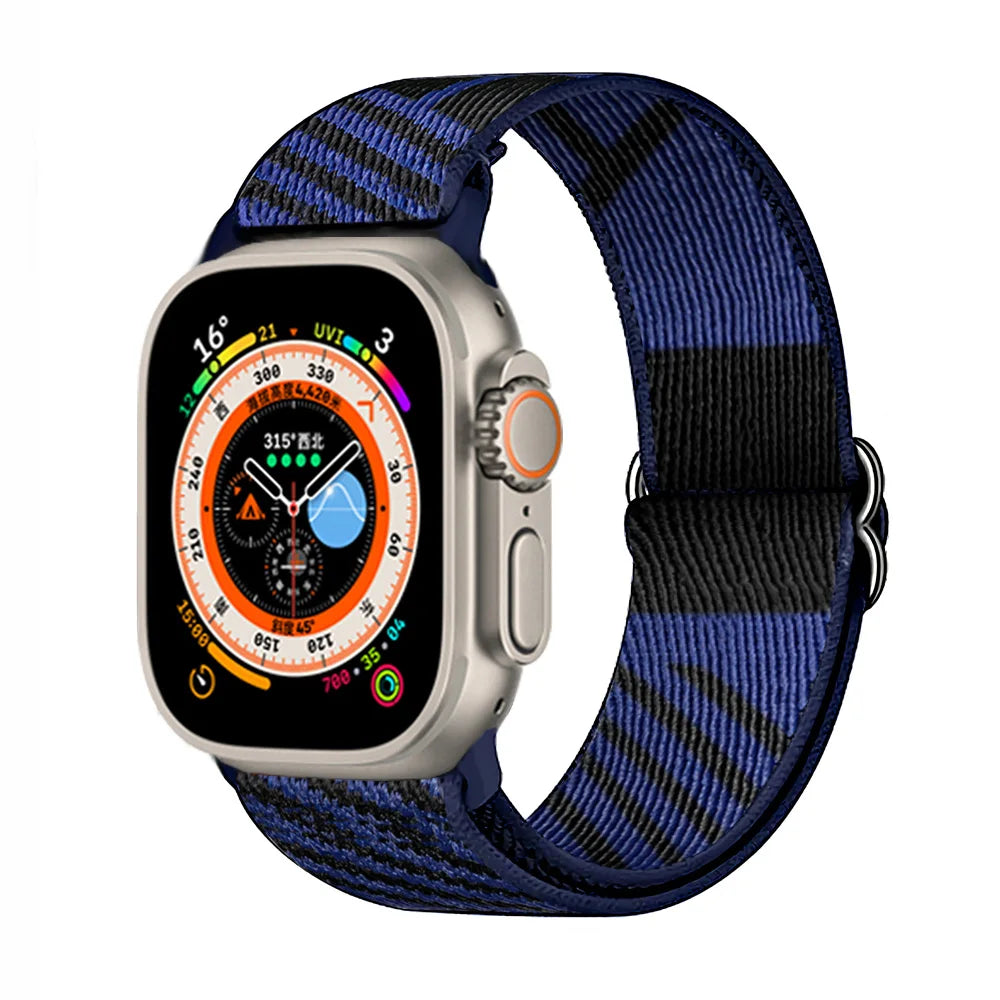 Scrunchie Strap for Apple watch band 45mm 44mm 40mm 41mm 42mm 46mm 49mm Elastic Nylon bracelet iWatch 11 10 9 8 7 6 se Ultra 3/2