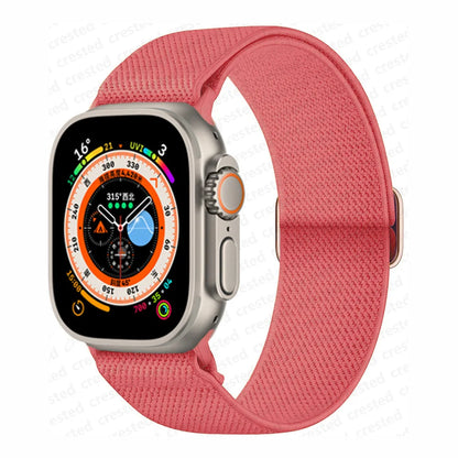 Scrunchie Strap for Apple watch band 45mm 44mm 40mm 41mm 42mm 46mm 49mm Elastic Nylon bracelet iWatch 11 10 9 8 7 6 se Ultra 3/2