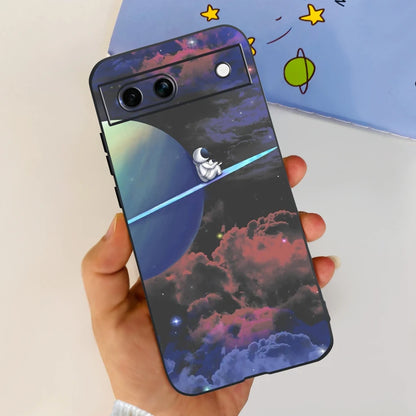 For Google Pixel 8A Case Stylish Painted Cover Soft TPU Shockproof Phone Case For Google Pixel 8 Pro Pixel8A Fundas Coque Bumper
