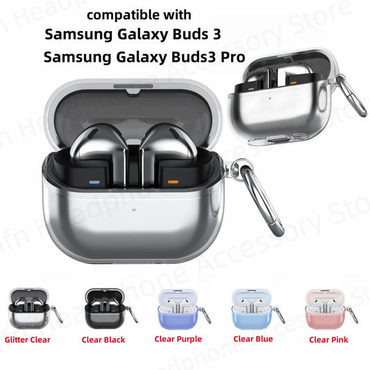 for Buds 3 Case Galaxy buzz3 soft tpu transparent earbuds case Scratch protection cover for women ﻿men Buds 3 Pro/Buds 3 Cases