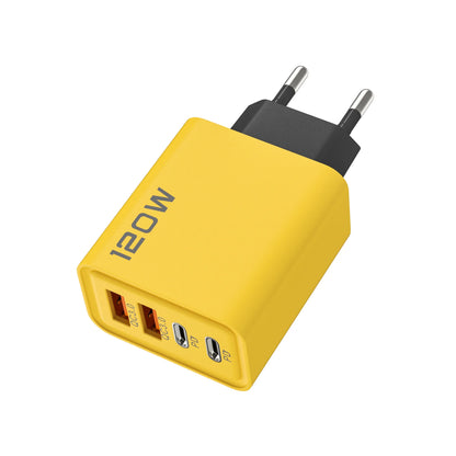 120W 4 Port USB C Charger PD3.0 Fast Charging Station Data Cable Wall Adapter For iPhone Samsung Xiaomi Redmi Huawei EU US Plug
