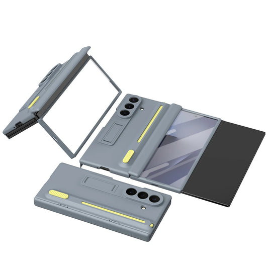 Pen Slot with Pen Hinge Folding Stand Holder Tempered Glass Front Case For Samsung Galaxy Z TriFold with Hinge Cover