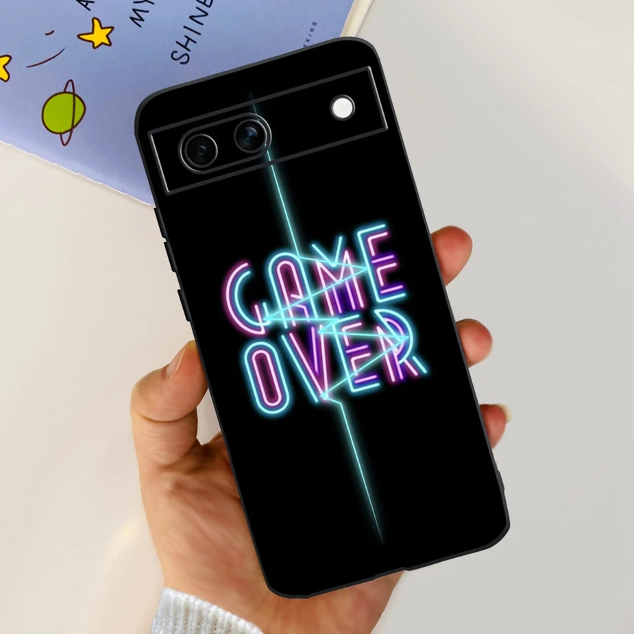 For Google Pixel 8A Case Stylish Painted Cover Soft TPU Shockproof Phone Case For Google Pixel 8 Pro Pixel8A Fundas Coque Bumper