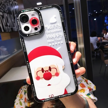 Christmas Tree Santa Claus Phone Case For Samsung Galaxy S25 FE S24 S23 Ultra S22 S21 S20 Plus S23 S24 FE A56 A36 A26 Soft Cover