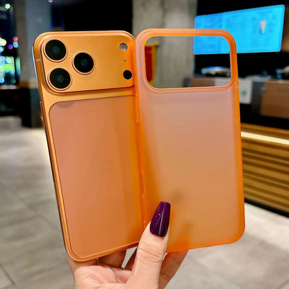 Ultra Thin Translucent Matte Shockproof Armor Phone Case For iPhone 17 17Pro 17Pro Max Frosted Protection PC Hard Cover Funda