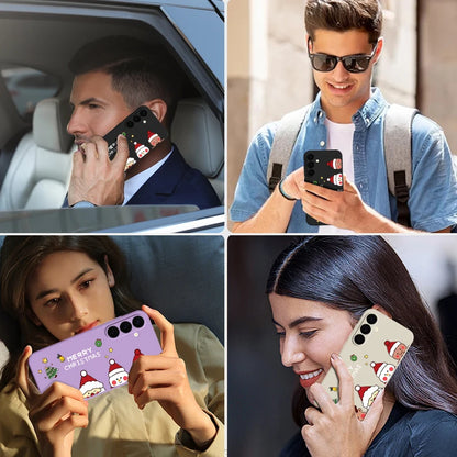 Christmas Snowman Magnetic Lanyard Case For Samsung Galaxy S23 S24 Ultra S22 Plus S21 S24 FE For Magsafe Wireless Charge Cover