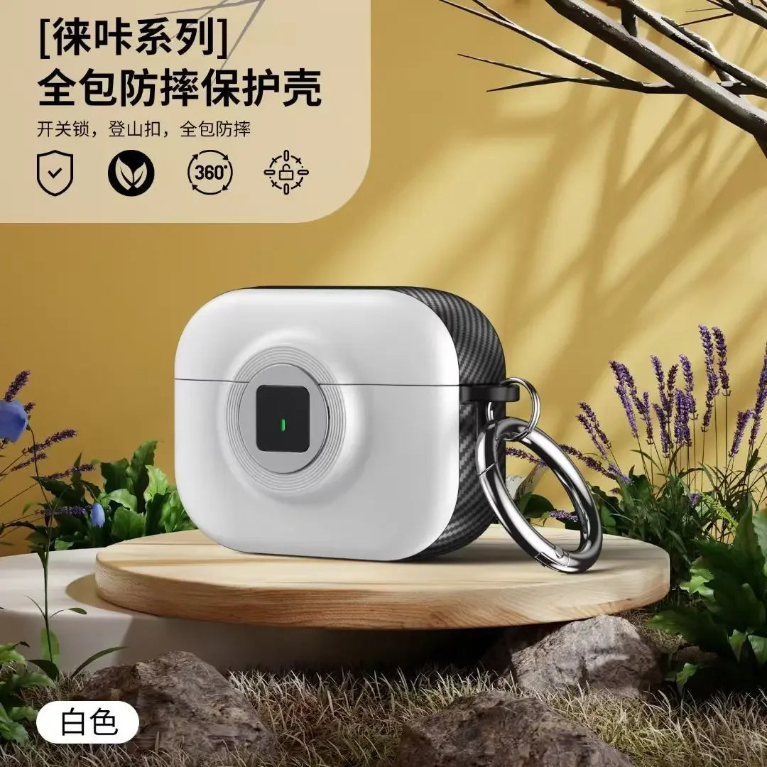 New 2024 For Airpods 4th Gen Case With Lock Earphone Case Cover For Camera Form Factor Shockproof Shell For Apple AirPods 4 Case