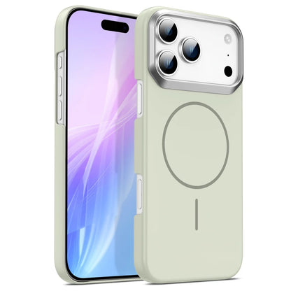 Luxury Razor Lens Matte Magnetic Case For iPhone 17 Air 16 15 14 Plus 13 12 11 Pro Max 16e 16Pro Shockproof Armor Phone Cover