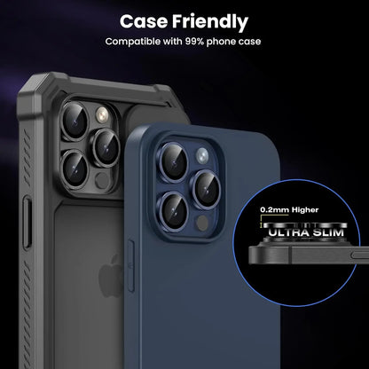 2-3Pcs Metal Tempered Glass Camera Lens Protector Cover For IPhone 15 16Pro Max 15 16 Plus Protection Phone Accessories
